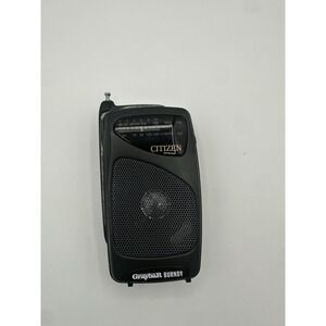 Vintage Citizen  AM FM Pocket Radio Model PR-100 High Performance Speaker
